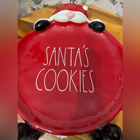 🛑SOLD‼️ceramic “SANTA’S COOKIES” plate - Picture 3 of 7